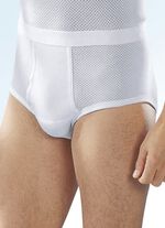 Pfeilring Dreierpack Slips aus Doppelripp mit Eingriff, wei&szlig; 