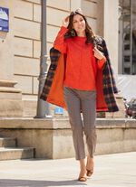 Kurzmantel im Karo-Dessin 