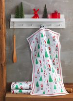 Weihnachtliche Geschirrt&uuml;cher im 3er-Set 