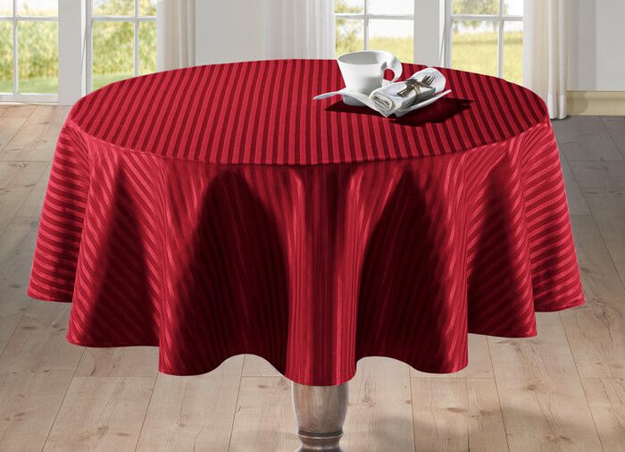 Feine Tisch- und Raumdekoration mit gl&auml;nzendem Streifendessin 