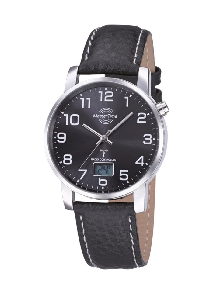 Sch&ouml;ne Herren-Lederarmbanduhr 