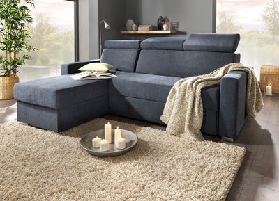 Polsterm&ouml;bel mit Bettfunktion und verstellbaren Kopfst&uuml;tzen 