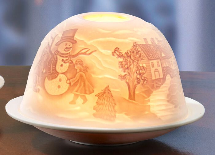 Windlicht aus Porzellan 