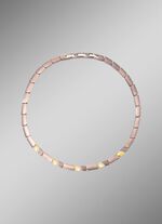 Halskette in Bicolor mit synth. Zirkonia 