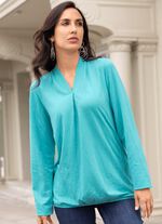 Shirt mit Faltenlegung 