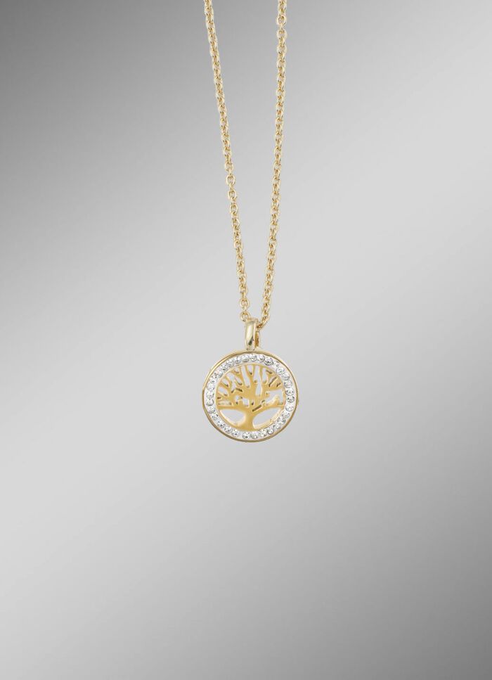 Edler Lebensbaum-Anh&auml;nger mit Kristallen 