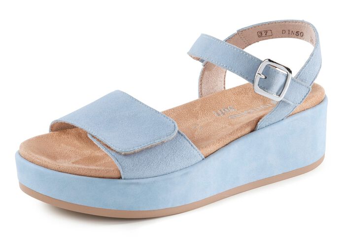 Sandale aus Samtveloursleder 