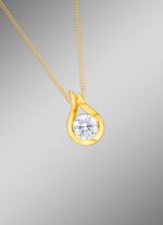 Massiver Anh&auml;nger mit Zirkonia 