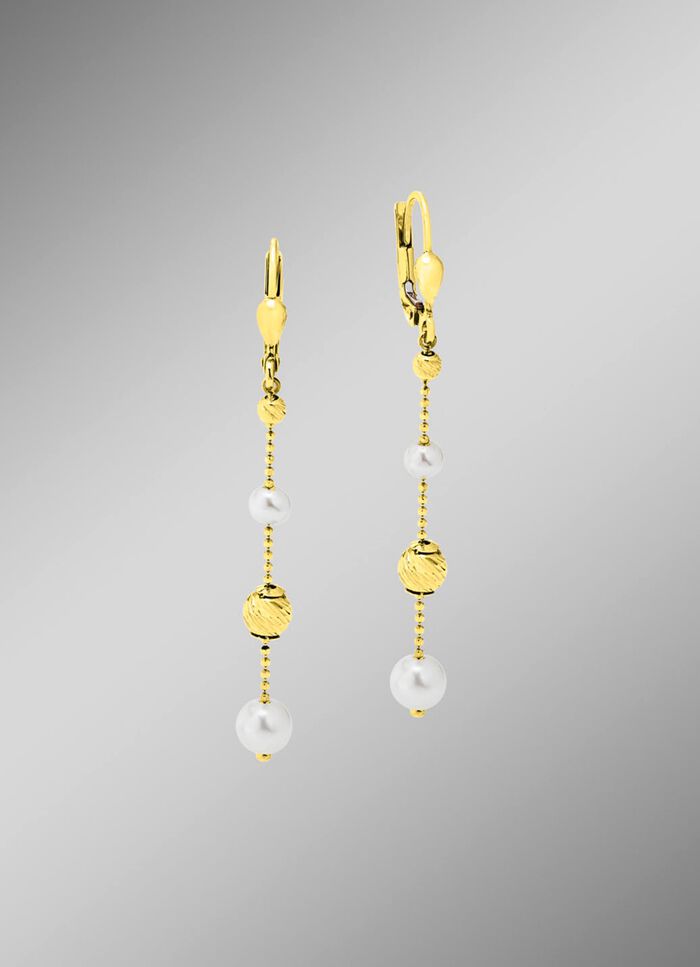 Ohrringe mit S&uuml;&szlig;wasser-Zuchtperlen 