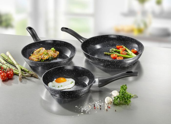 Pfannen-Set mit hochwertiger Antihaft- Keramikbeschichtung 