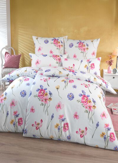 Bettw&auml;sche-Garnitur mit Rei&szlig;verschluss 