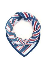 Nickituch mit Streifendessin 