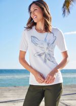 Shirt mit Pl&auml;ttchenzier 