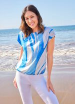 Shirt mit flachem Halsausschnitt 