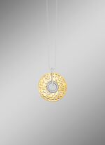 Schicker Anh&auml;nger in Bicolor mit Zirkonia 