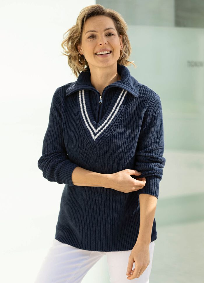 Pullover mit recycelter Baumwolle 