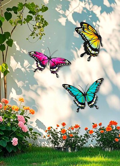 Wanddeko 3er-Set "Schmetterling" 