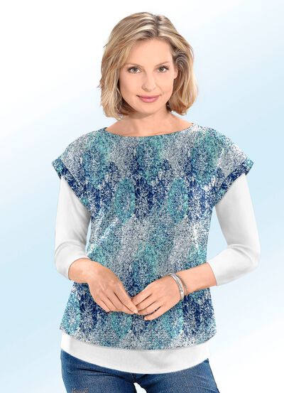 Pullunder in Jacquard-Dessin 