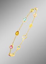 Armband mit funkelnden, echten Edelsteinen 