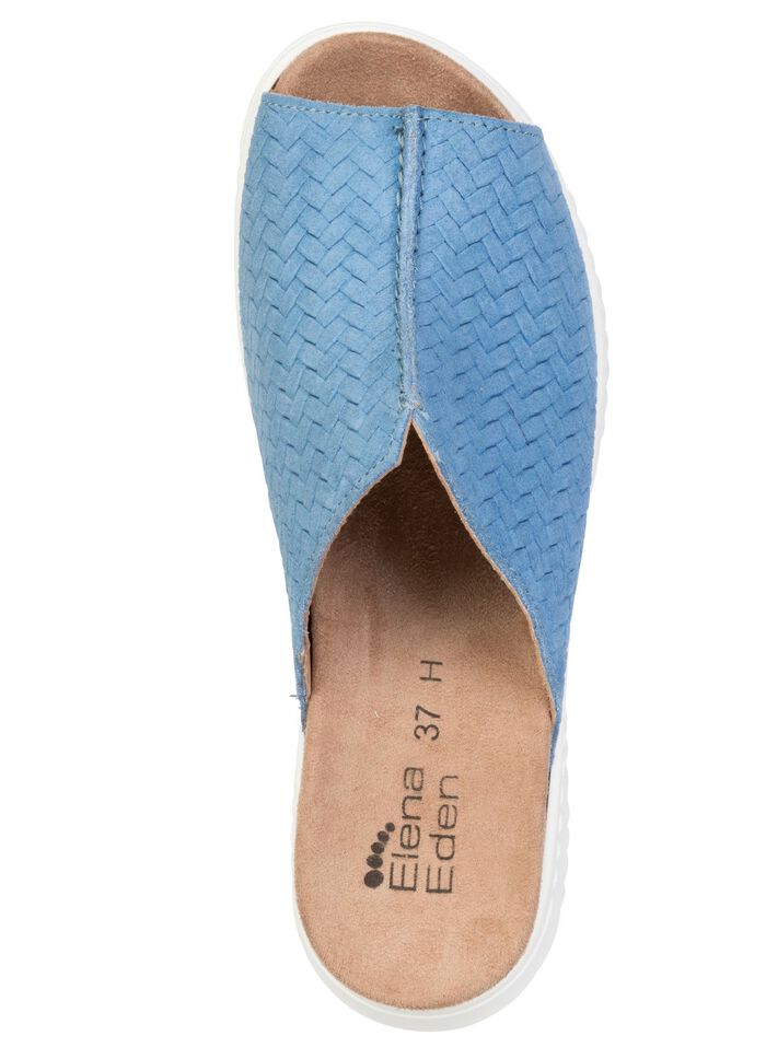 ELENA EDEN, trendige Damen-Pantoletten, Weite H, mit herausnehmbarem Fu&szlig;bett 