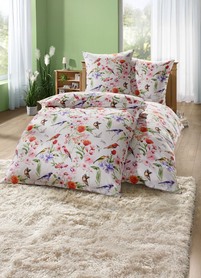 Beidseitig bedruckte Bettw&auml;sche-Garnitur von Biberna 