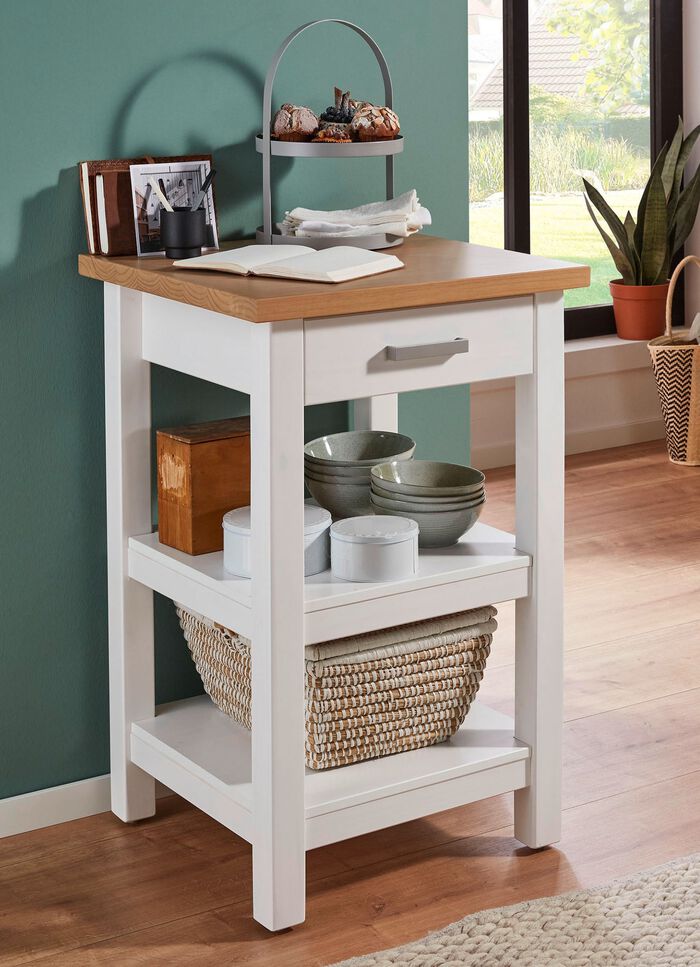 Beistelltisch aus Massivholz 