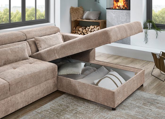 Polsterecke mit Bettfunktion 