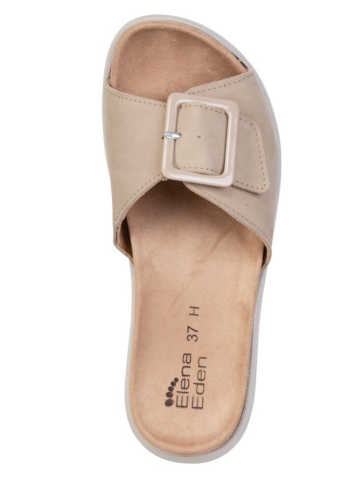 ELENA EDEN, stylische Damen-Pantoletten, Weite H, mit herausnehmbarem Fu&szlig;bett 