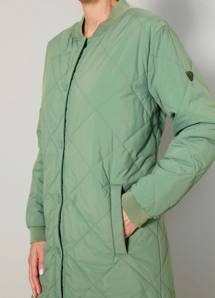 Kurzmantel mit Druckkn&ouml;pfen an den Seitenschlitzen 