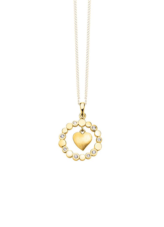 S&uuml;&szlig;er Herz-Anh&auml;nger mit Zirkonia 