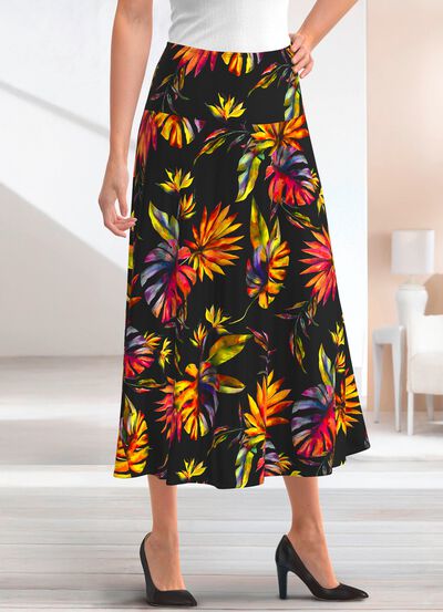 Rock mit farbbrillantem Druck 