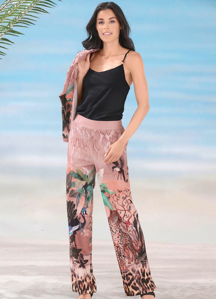 Laurina Hose mit farbbrillantem Druckdessin 