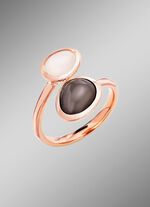 Eleganz in Ros&eacute;gold &ndash; Damenring mit echtem Mondstein 
