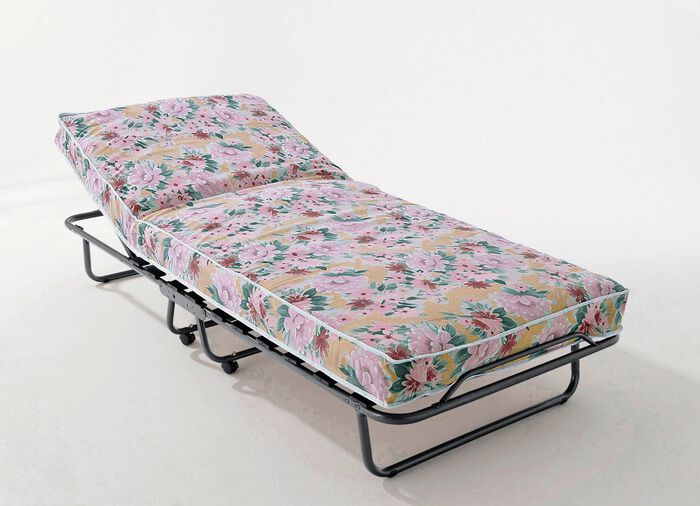 G&auml;stebett mit Lattenrost und 4 Rollen 