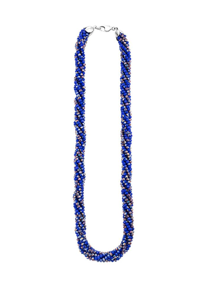 Schmuck-Set mit blauen Kristallen, 2-teilig 