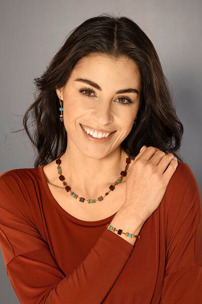 Ohrringe mit Bernstein und T&uuml;rkis 