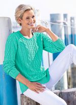 Pullover in Strukturmustermix 