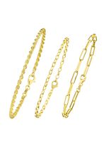 Schmuckset, 3-teilig, aus drei Armb&auml;ndern 