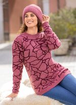 Pullover in kuscheligem Jacquard-Dessin 