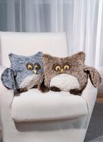 Niedliches Eulen-Deko-Kissen 