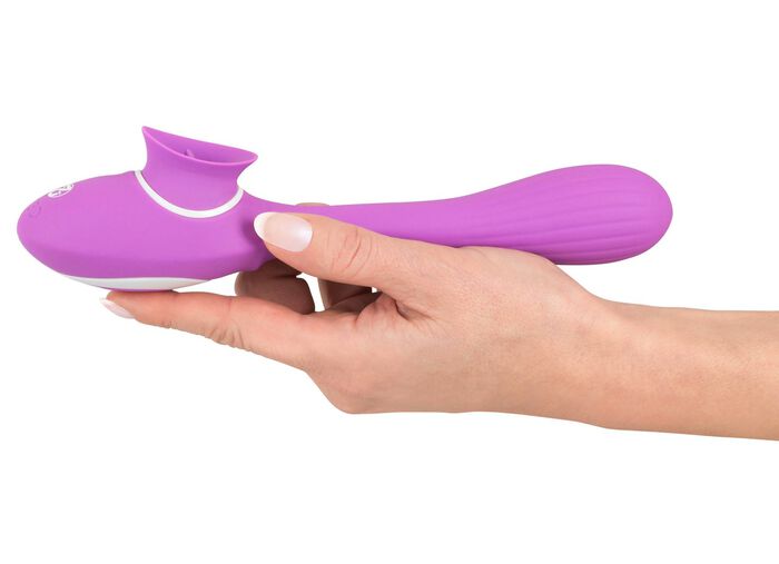 Rabbitvibrator mit Leckfunktion  