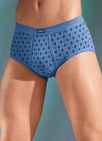 Viererpack Slips aus Feinripp, bunt dessiniert 