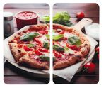 Herdabdeckplatten aus Glas, 2er-Set 