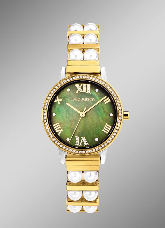 Julie Julsen Quartz- Damenuhr mit Perlmutt 