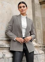 Blazer mit grafischem Dessin 