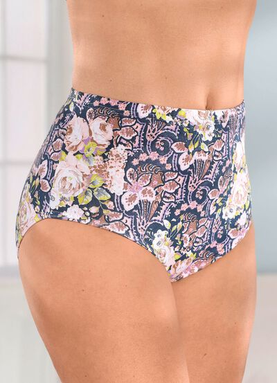 F&uuml;nferpack Slips mit buntem Druckdessin 