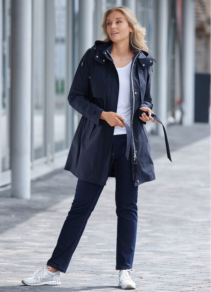 Funktions-Trenchcoat mit G&uuml;rtel 