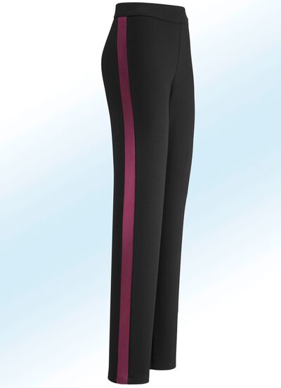 Hose im angesagten Materialmix 