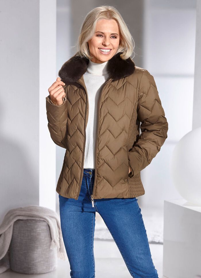 Jacke mit fabelhaftem Zickzack-Stepp 