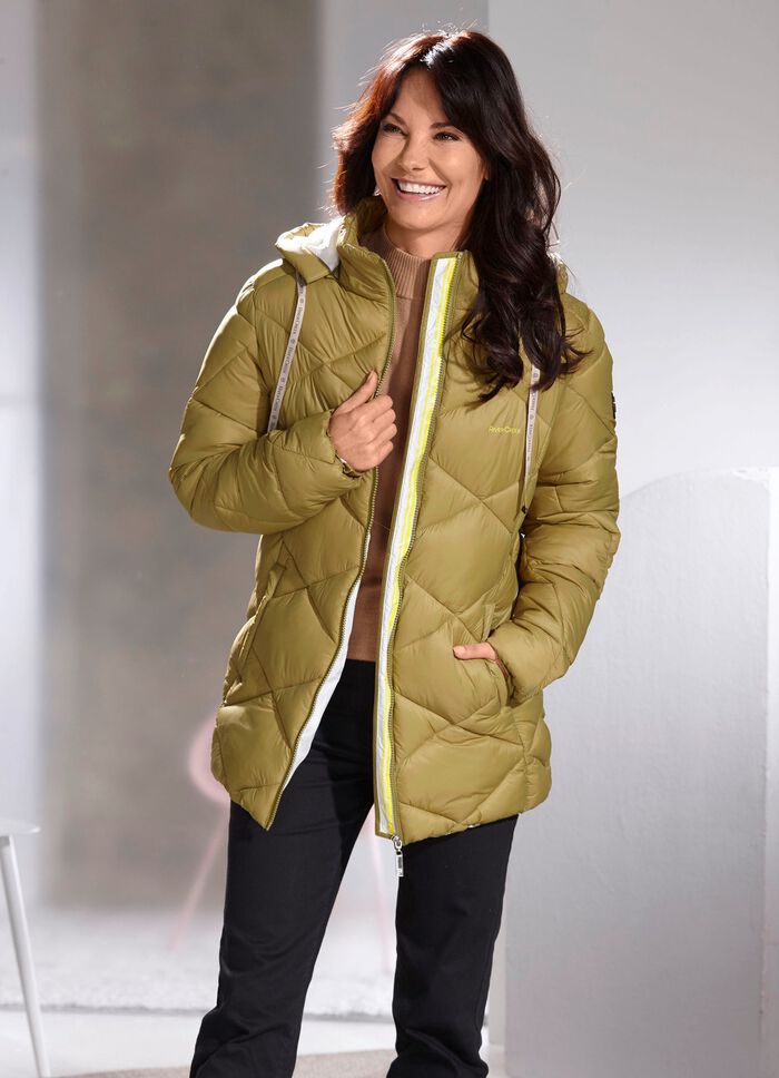 Jacke mit Rautenstepp 